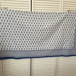 Batik Style Floral Tablecloth